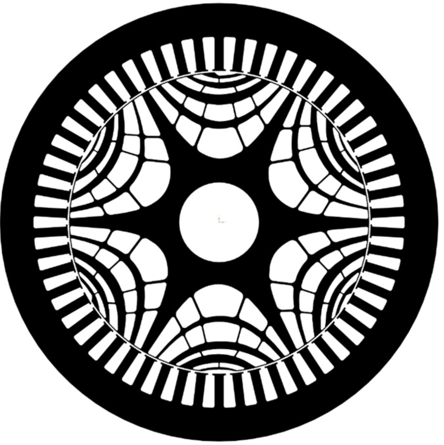 Synchronous reluctance rotor structure · supplied document